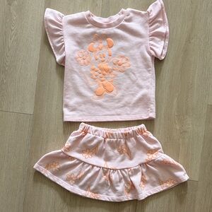 2T Pink Minnie Mouse Two-Piece Set